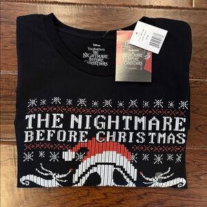 Disney Black Tim Burton Nightmare Before Christmas Tee